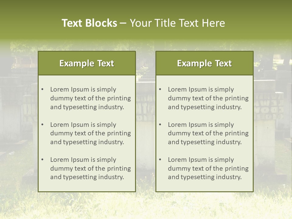 Angel Fall Churchyard PowerPoint Template