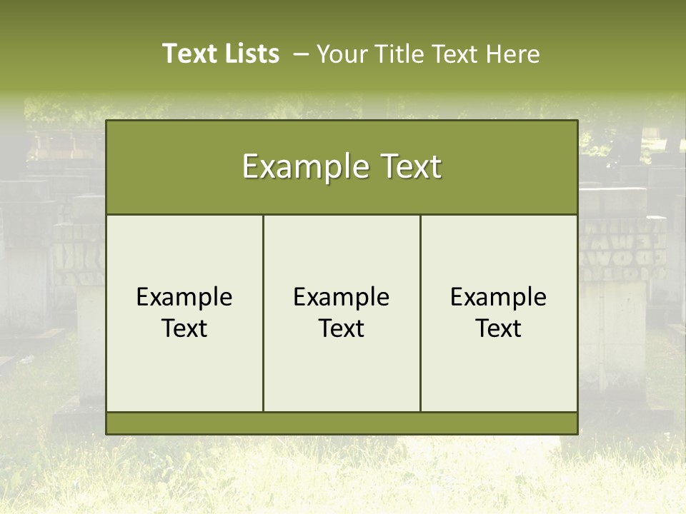 Angel Fall Churchyard PowerPoint Template
