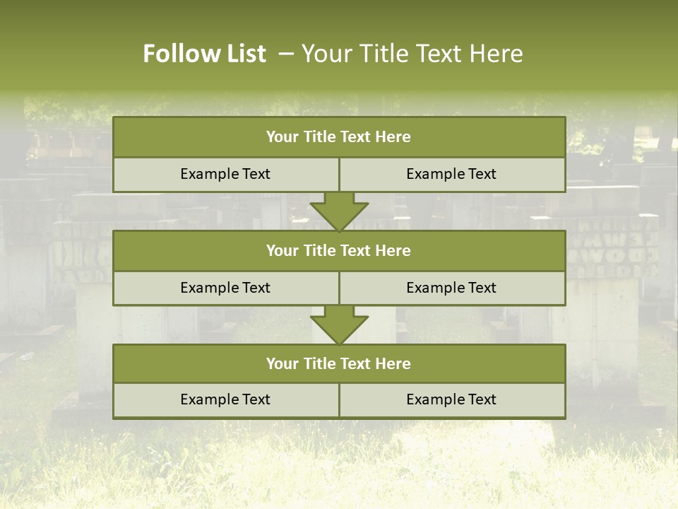 Angel Fall Churchyard PowerPoint Template