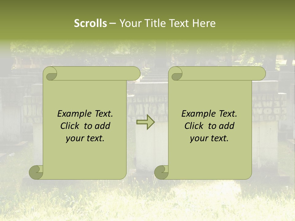 Angel Fall Churchyard PowerPoint Template