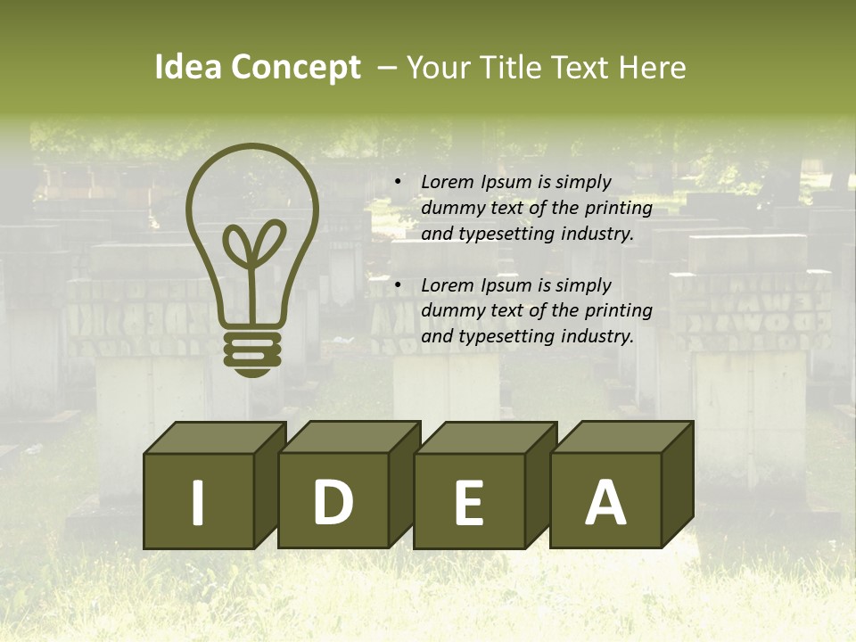 Angel Fall Churchyard PowerPoint Template