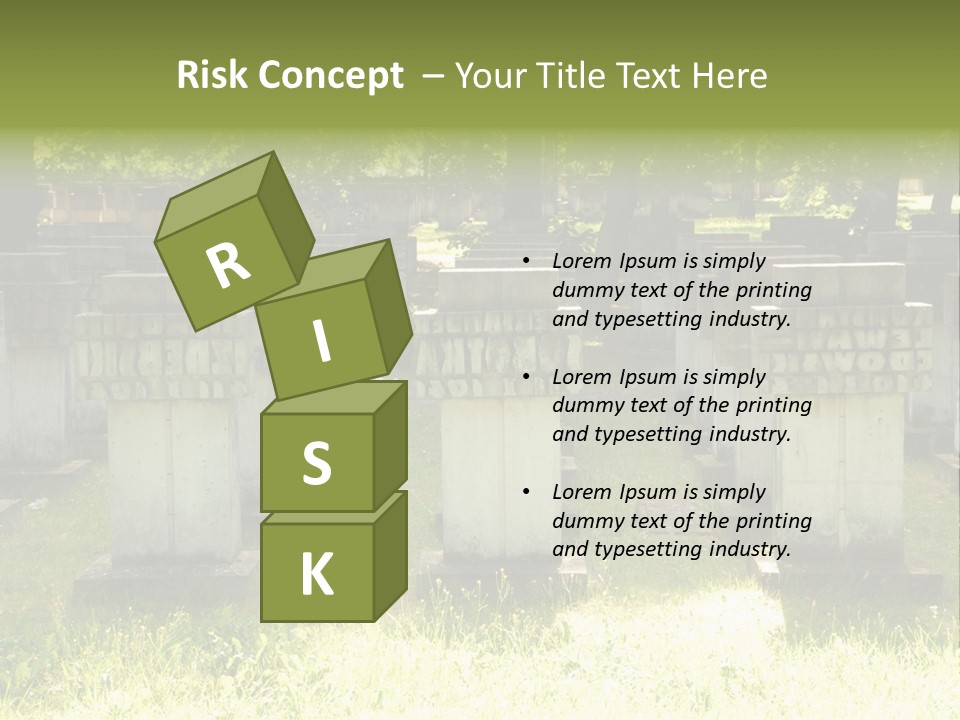 Angel Fall Churchyard PowerPoint Template