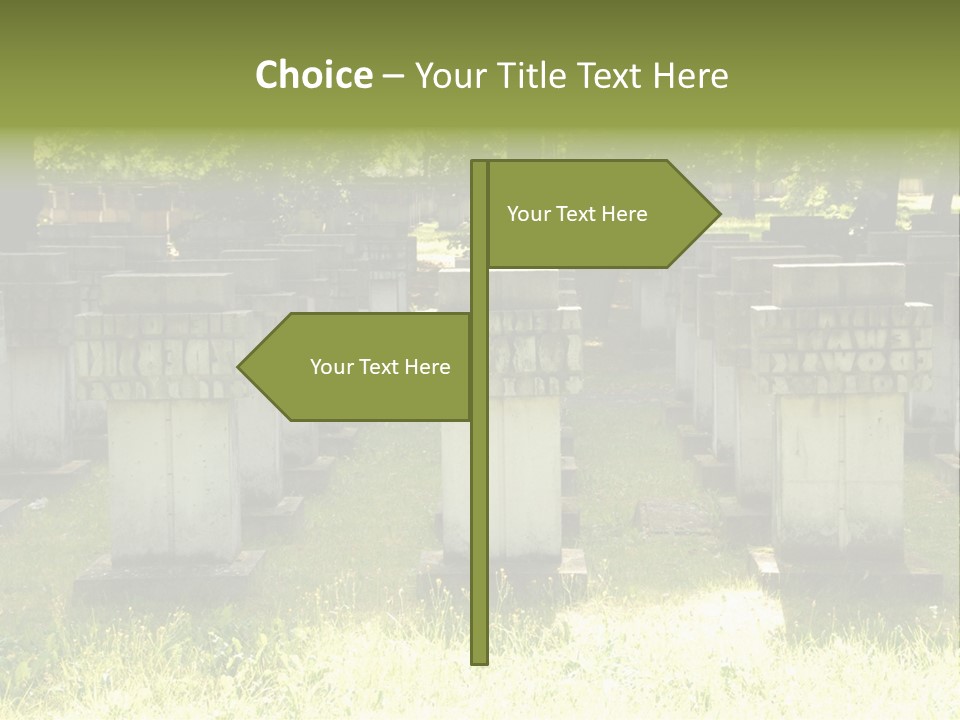 Angel Fall Churchyard PowerPoint Template