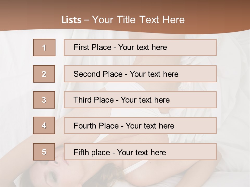 Pillow Sexy Captivating PowerPoint Template