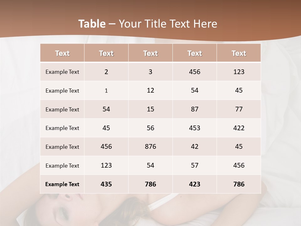 Pillow Sexy Captivating PowerPoint Template