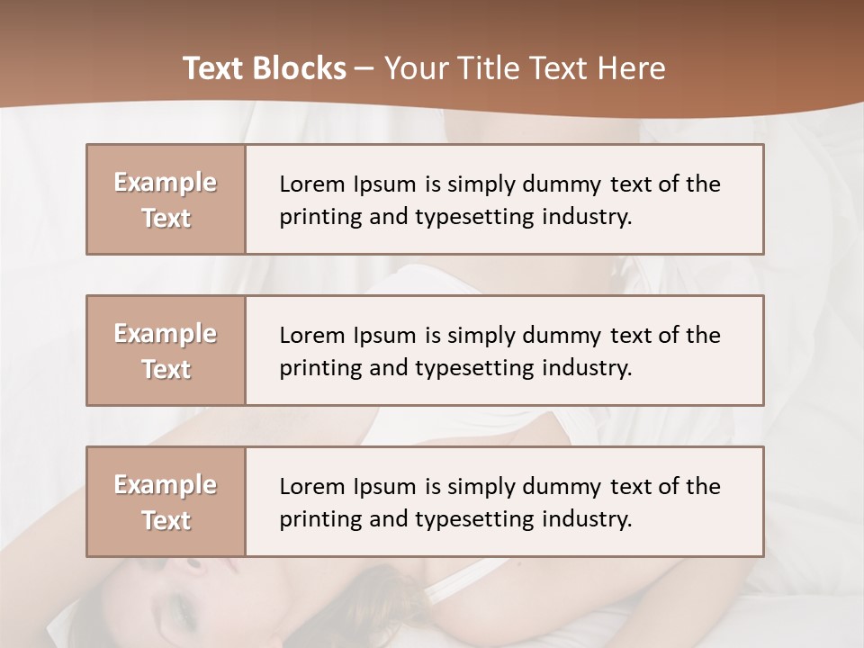 Pillow Sexy Captivating PowerPoint Template