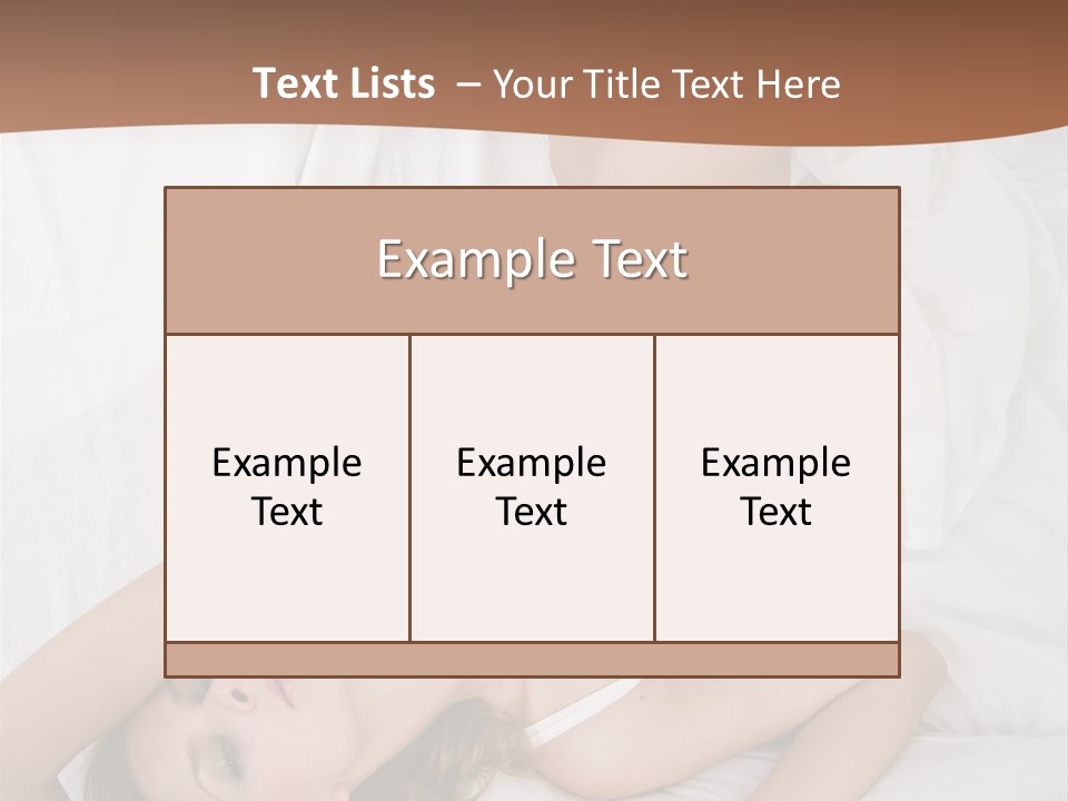 Pillow Sexy Captivating PowerPoint Template
