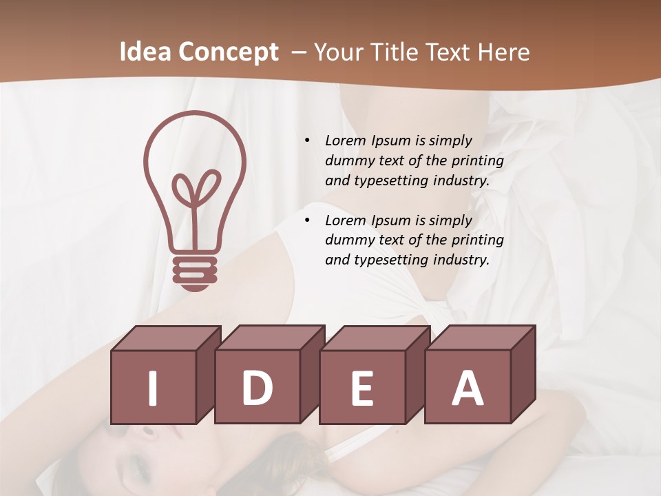 Pillow Sexy Captivating PowerPoint Template
