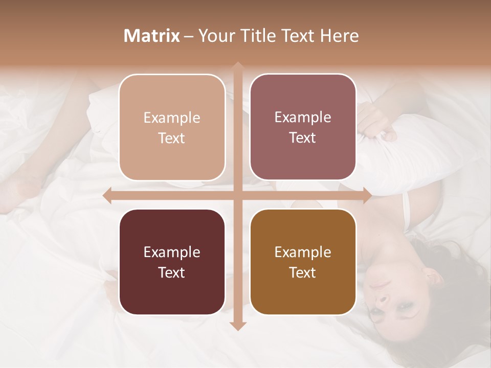 Model White Woman PowerPoint Template