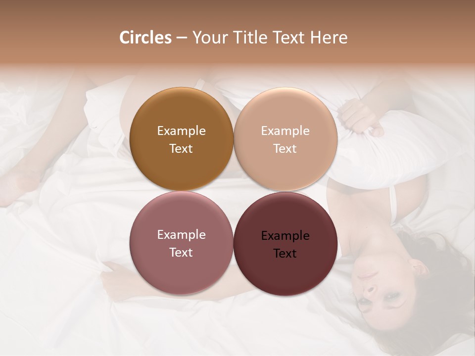 Model White Woman PowerPoint Template