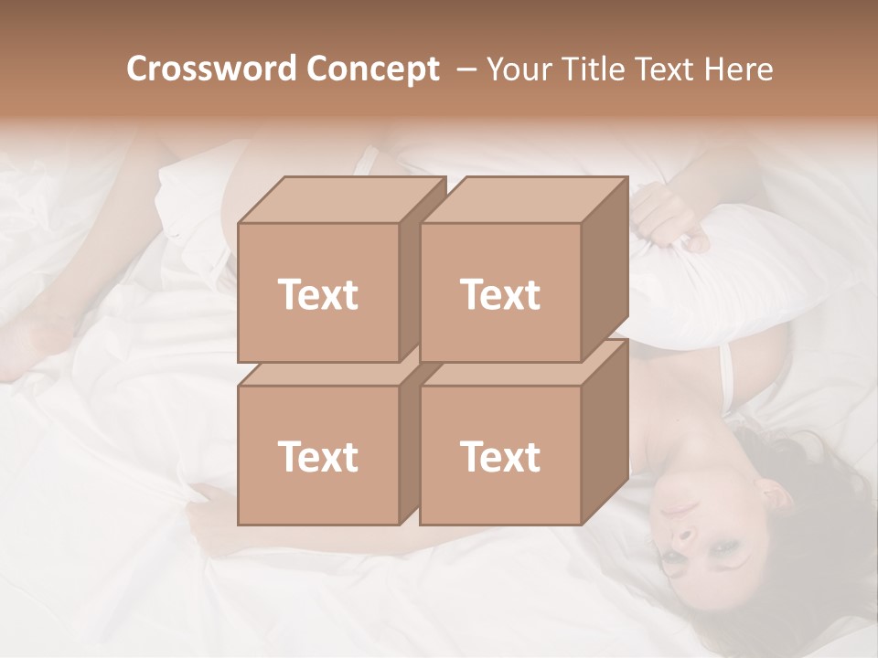 Model White Woman PowerPoint Template