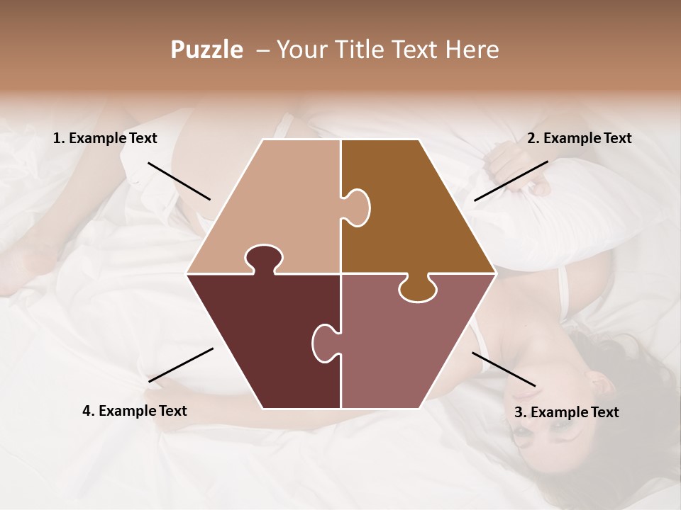 Model White Woman PowerPoint Template