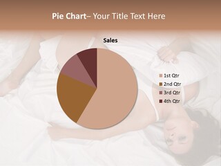 Model White Woman PowerPoint Template