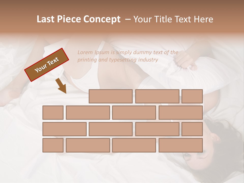 Model White Woman PowerPoint Template