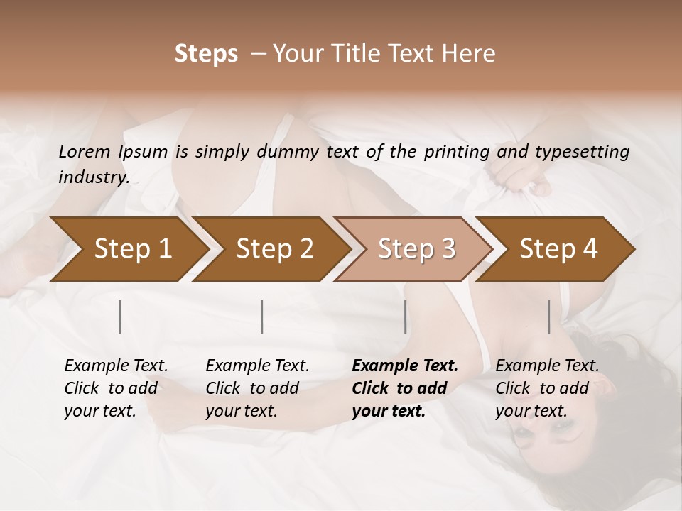 Model White Woman PowerPoint Template