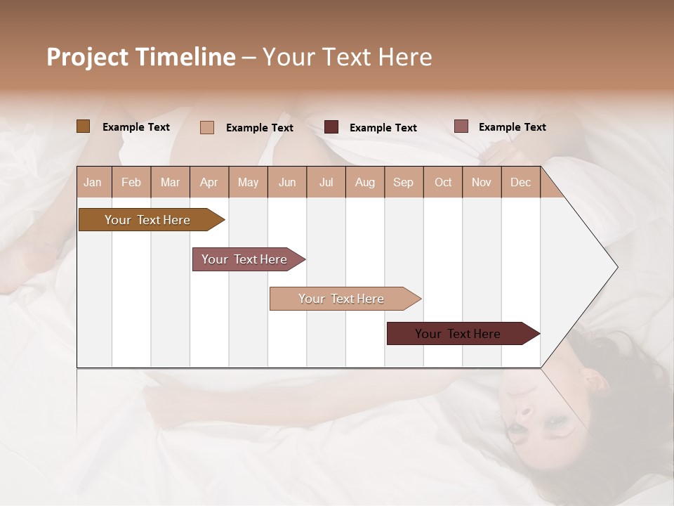 Model White Woman PowerPoint Template