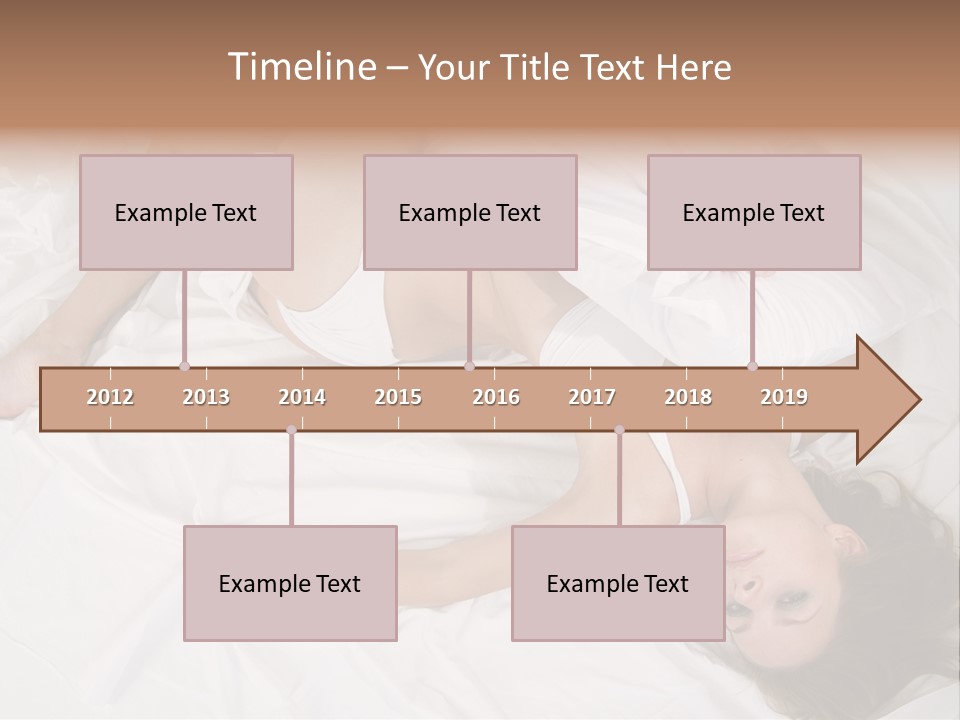 Model White Woman PowerPoint Template