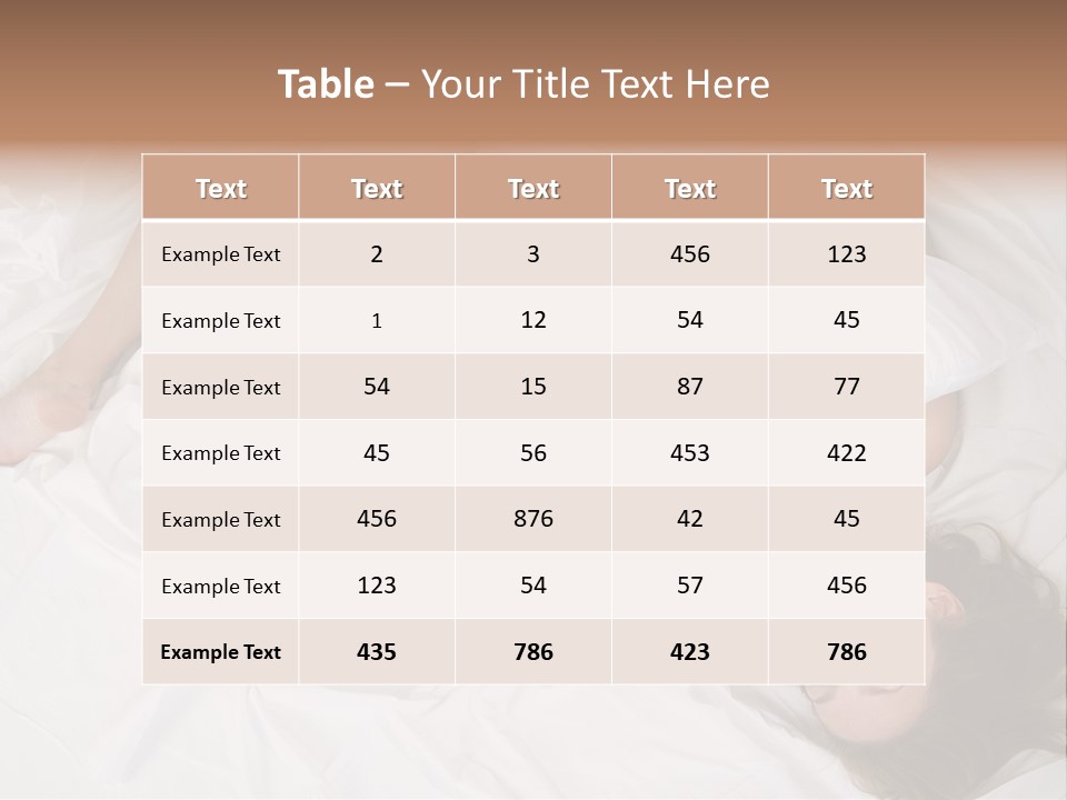 Model White Woman PowerPoint Template