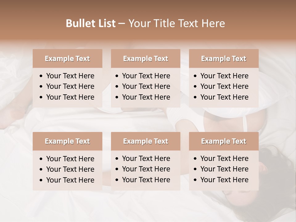 Model White Woman PowerPoint Template