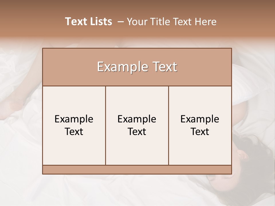Model White Woman PowerPoint Template