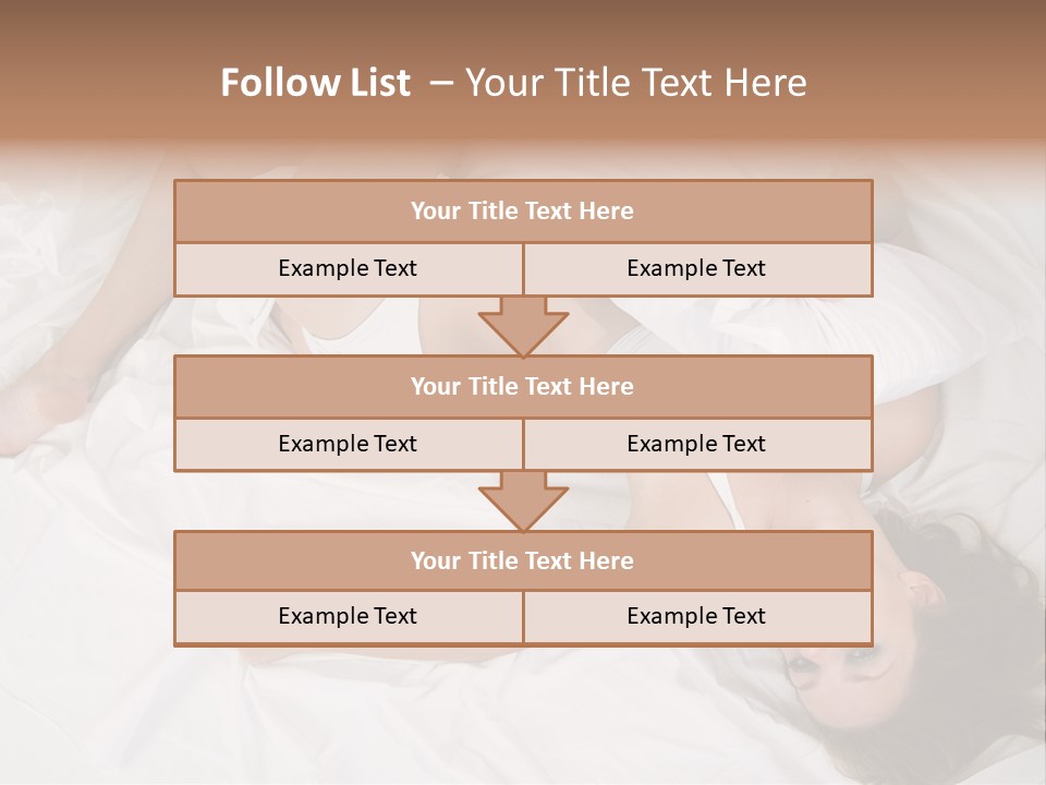 Model White Woman PowerPoint Template