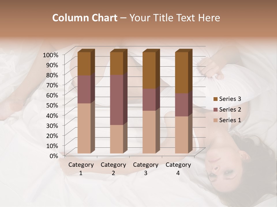Model White Woman PowerPoint Template
