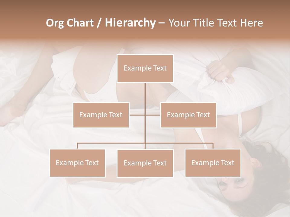 Model White Woman PowerPoint Template