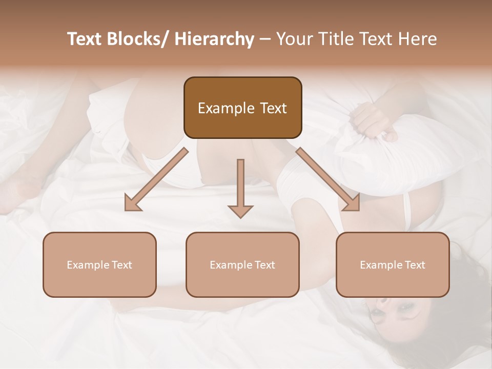 Model White Woman PowerPoint Template