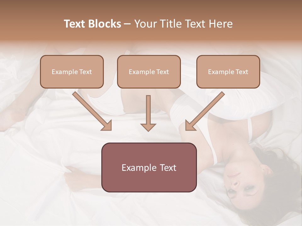 Model White Woman PowerPoint Template
