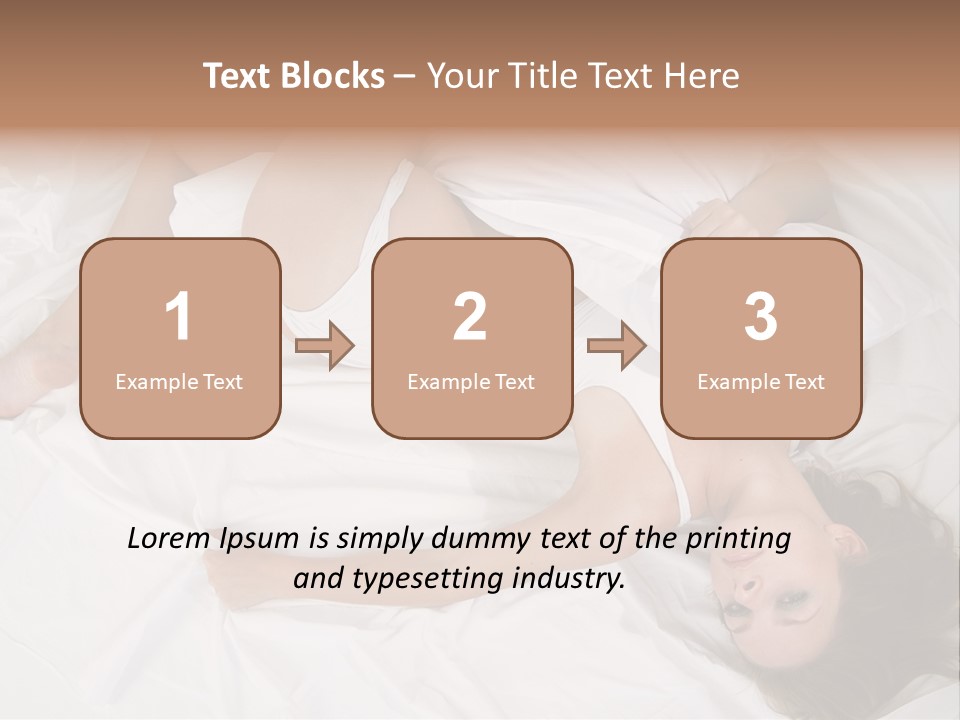 Model White Woman PowerPoint Template