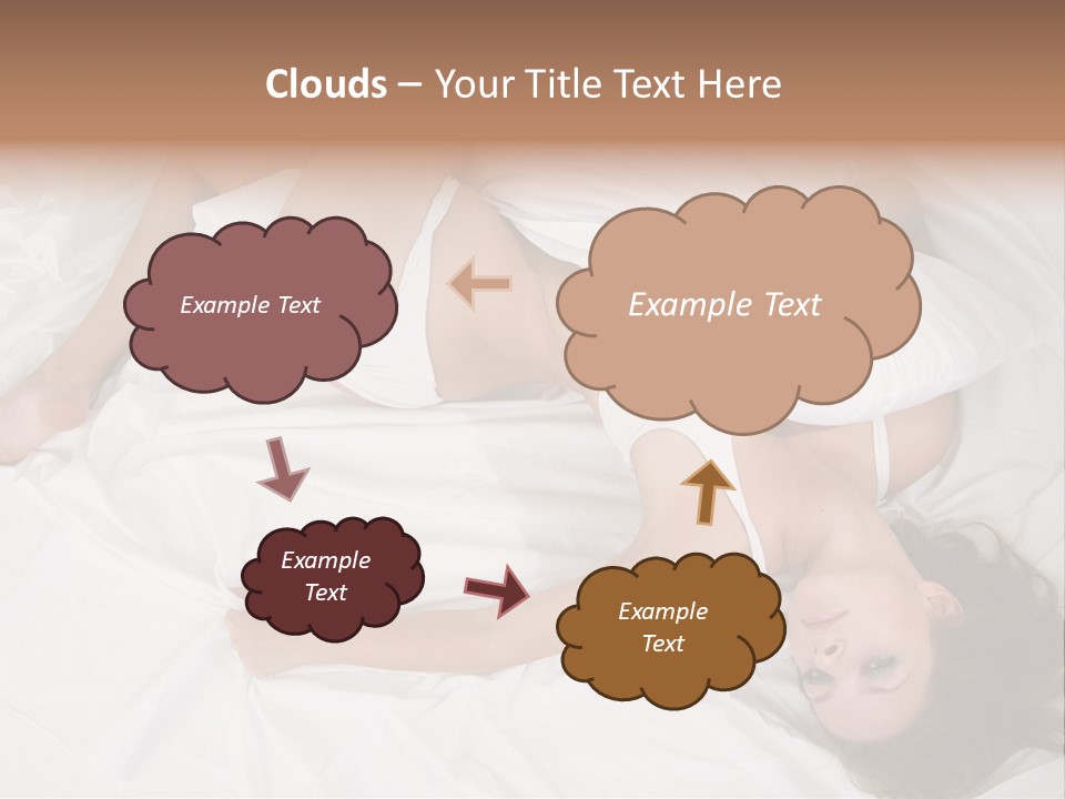 Model White Woman PowerPoint Template