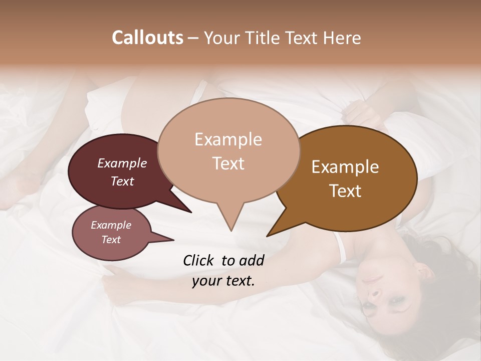 Model White Woman PowerPoint Template