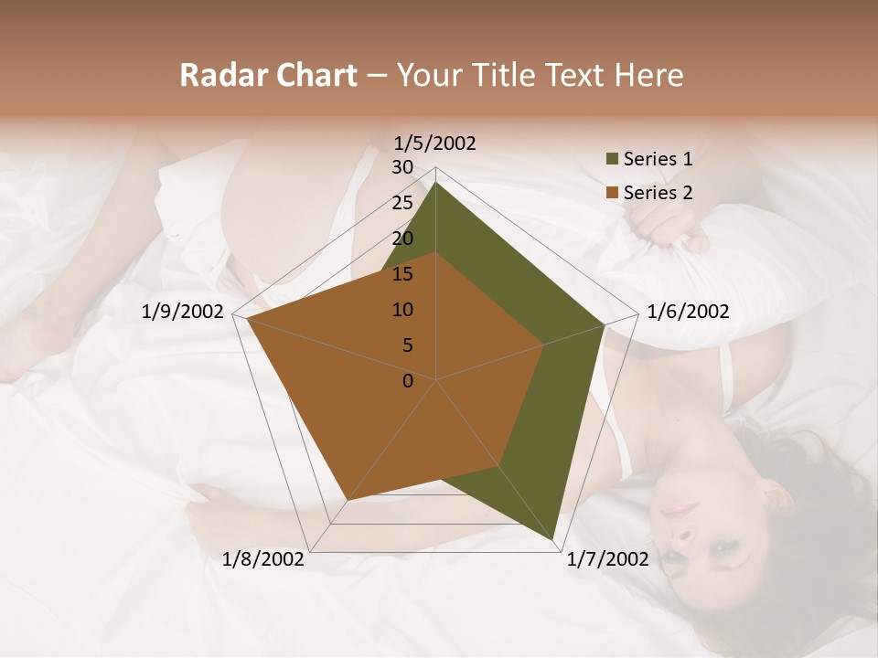Model White Woman PowerPoint Template