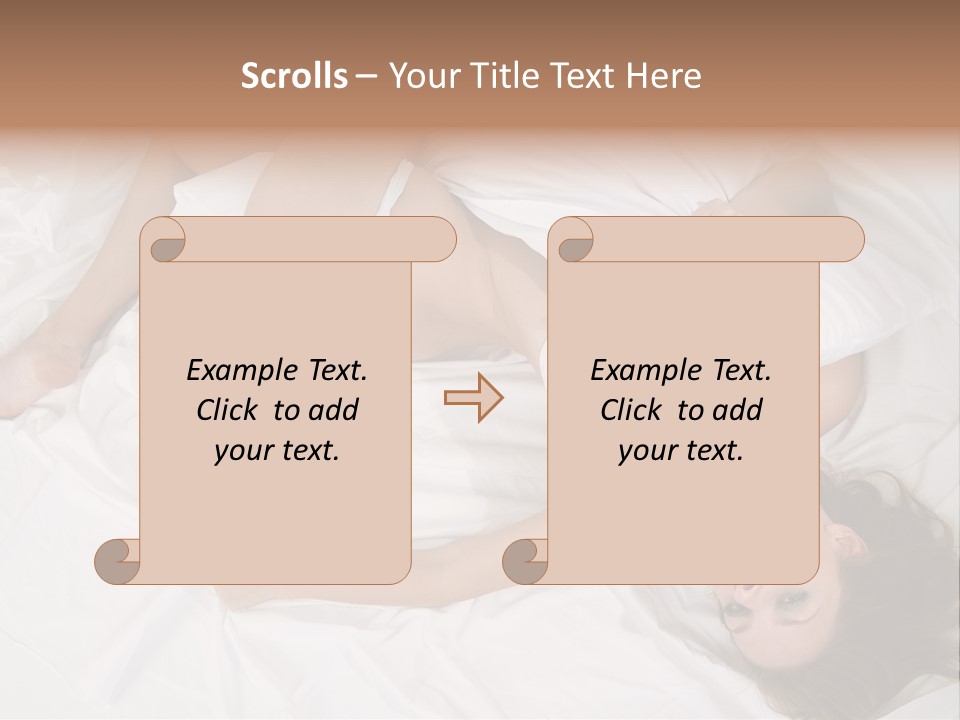 Model White Woman PowerPoint Template