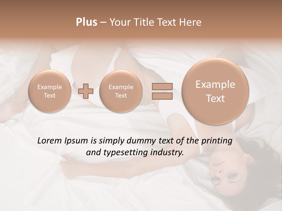 Model White Woman PowerPoint Template