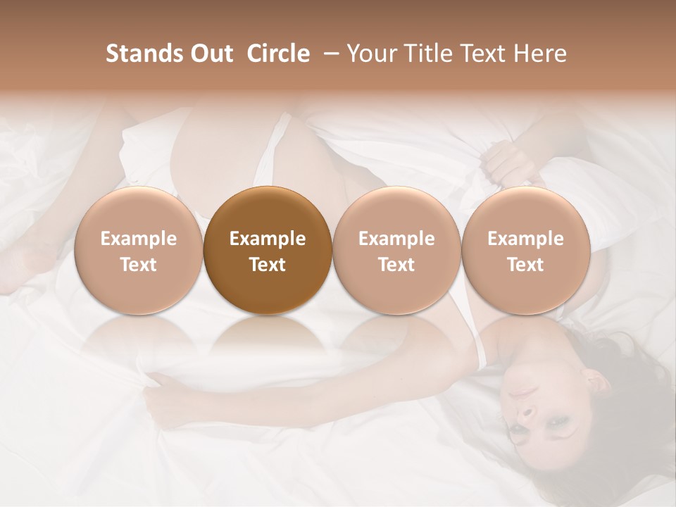Model White Woman PowerPoint Template