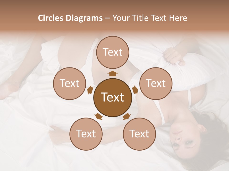 Model White Woman PowerPoint Template