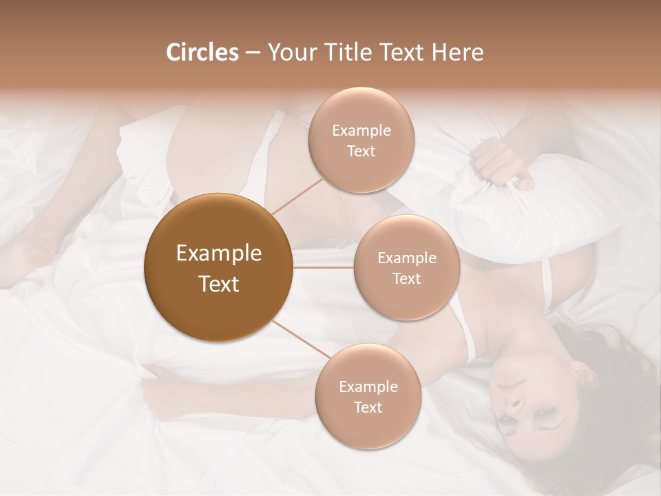 Model White Woman PowerPoint Template