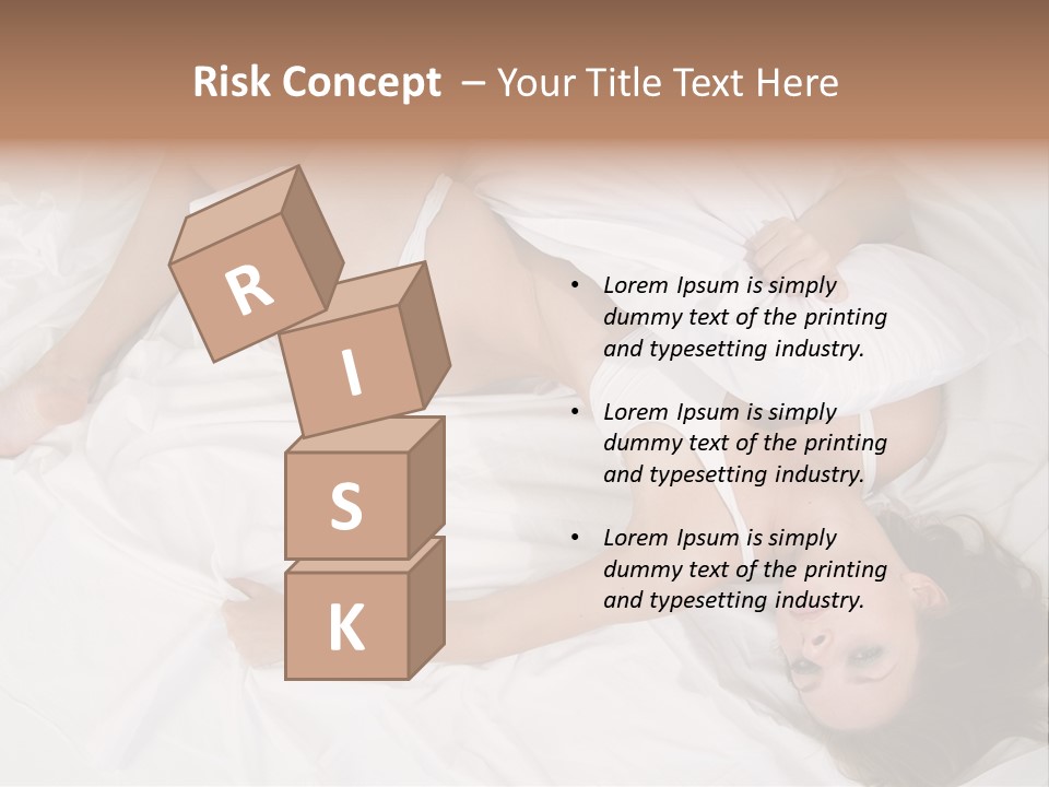 Model White Woman PowerPoint Template