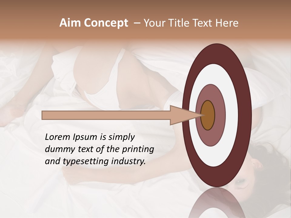 Model White Woman PowerPoint Template