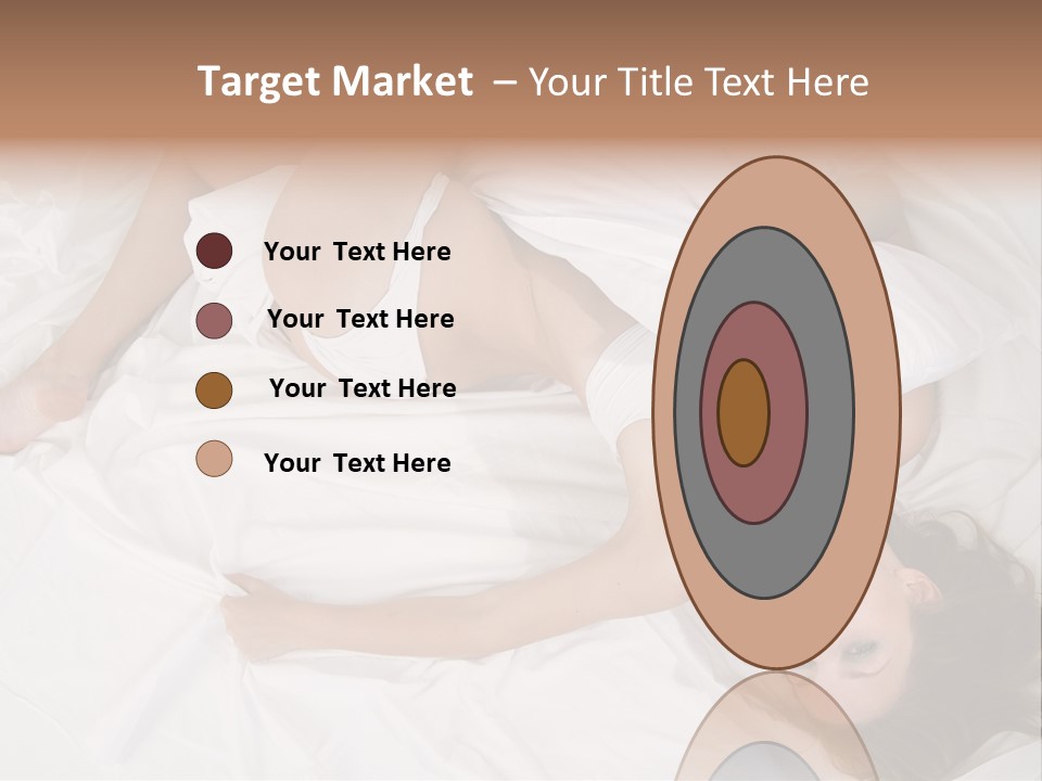 Model White Woman PowerPoint Template