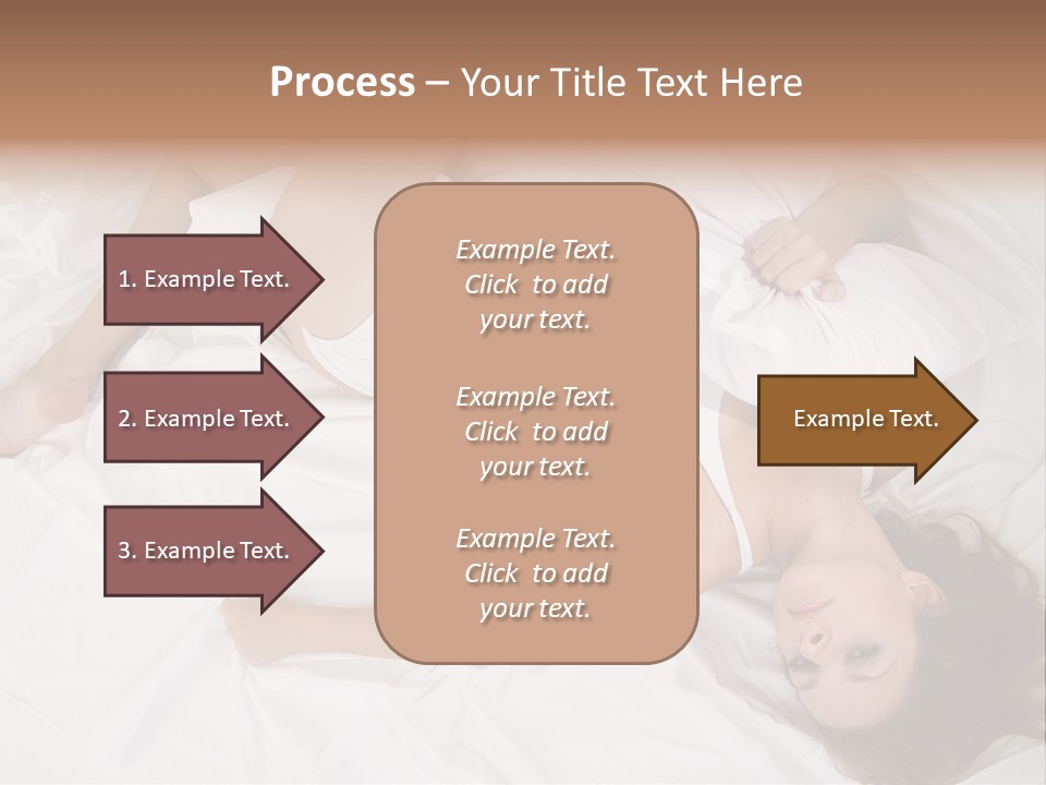 Model White Woman PowerPoint Template