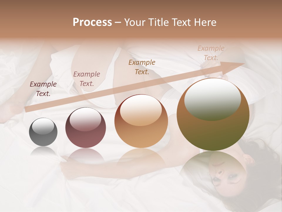 Model White Woman PowerPoint Template