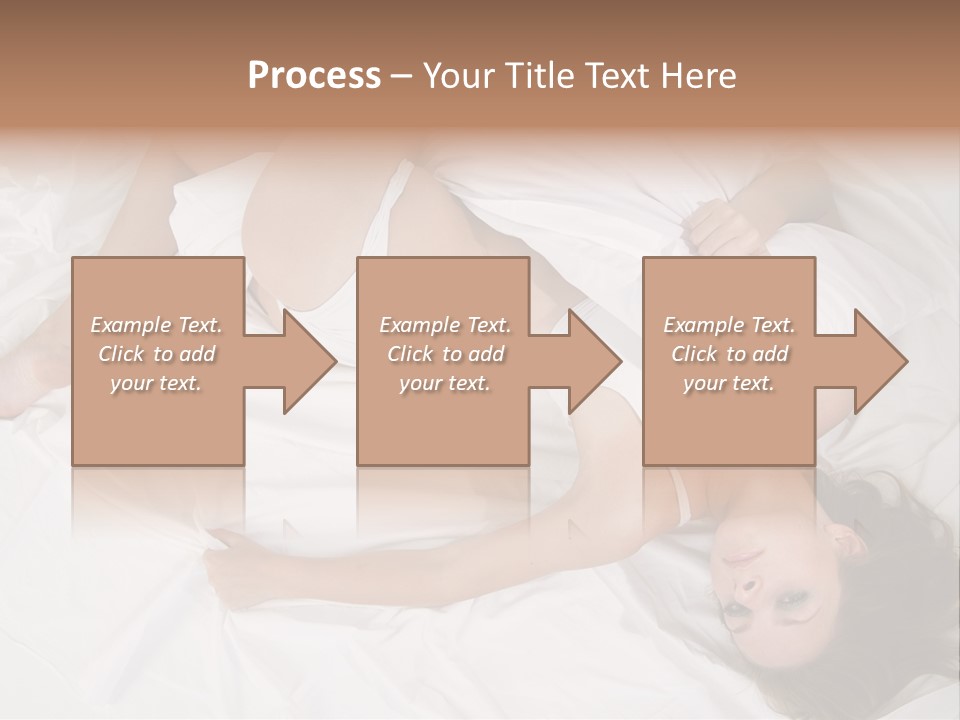 Model White Woman PowerPoint Template