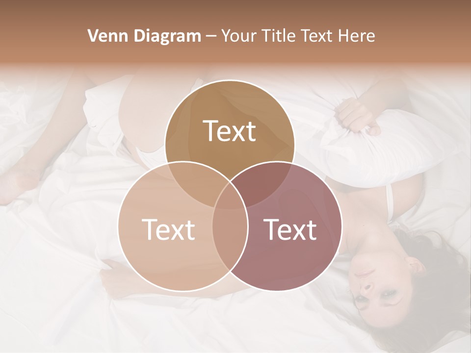 Model White Woman PowerPoint Template