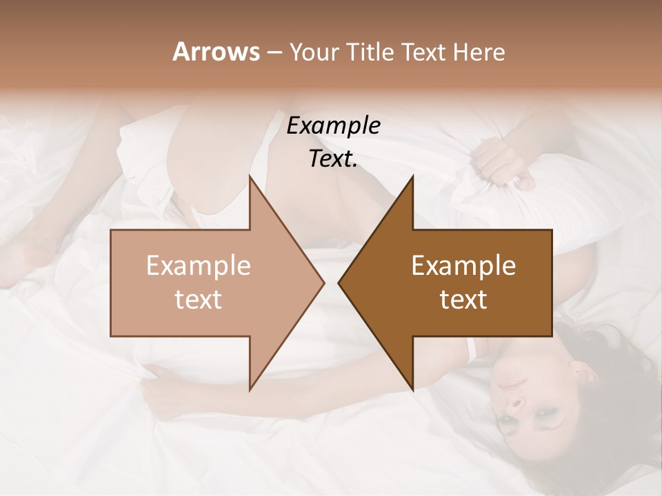 Model White Woman PowerPoint Template