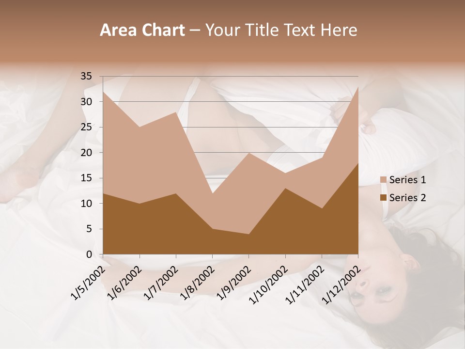 Model White Woman PowerPoint Template