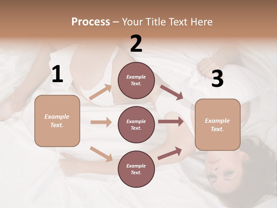 Model White Woman PowerPoint Template