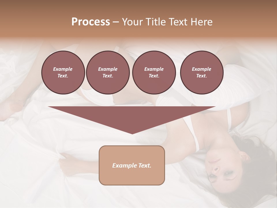 Model White Woman PowerPoint Template