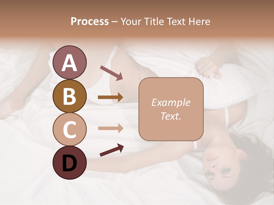 Model White Woman PowerPoint Template